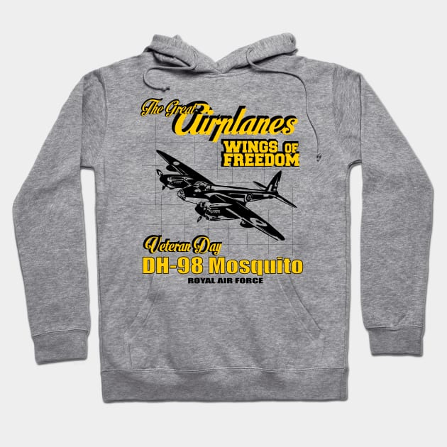 The Great Airplanes - DH-98 Mosquito Hoodie by comancha